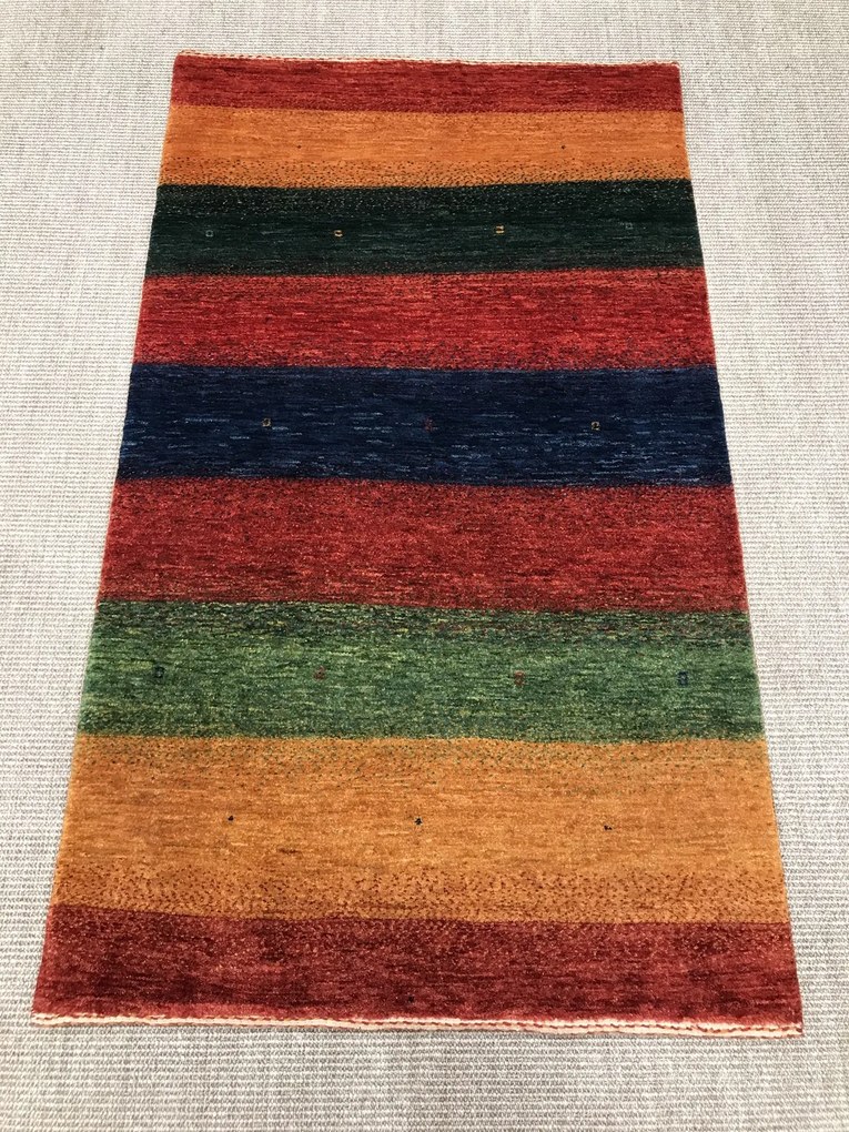 Loribaft Tappeto persiano 140 x 80 Verde (Iran) Annodato A Mano