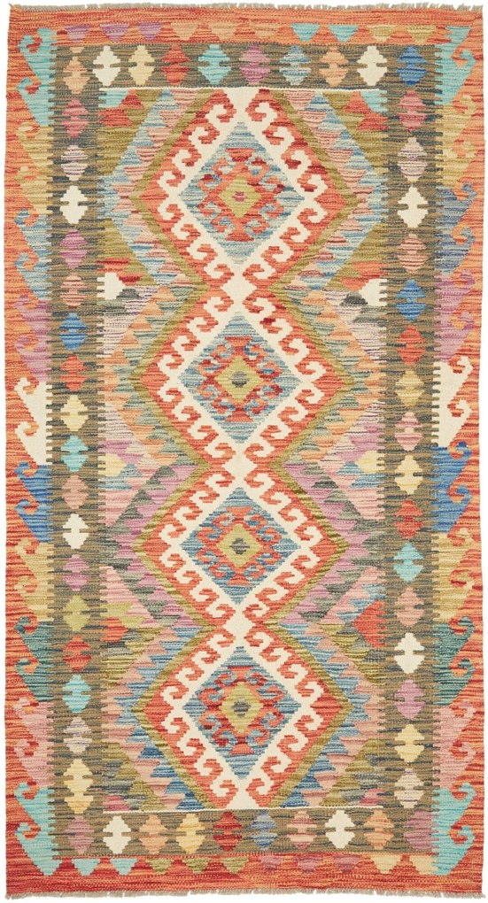 Kilim Tappeto 110x190 (Pakistan) Tessuto A Mano