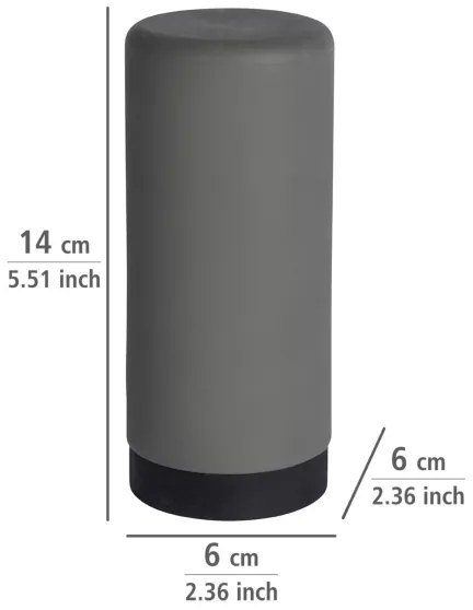 WENKO 54680100 - Dispenser EASY SQUEEZ-E 6x14 cm grigio/nero
