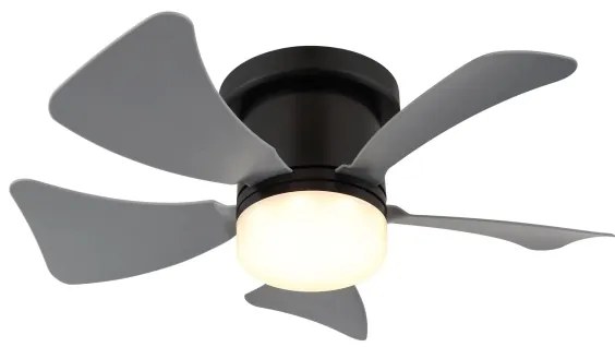 Globo 03609A - Ventilatore da soffitto dimmerabile a LED HINES LED/10W/230V + telecomando grigio