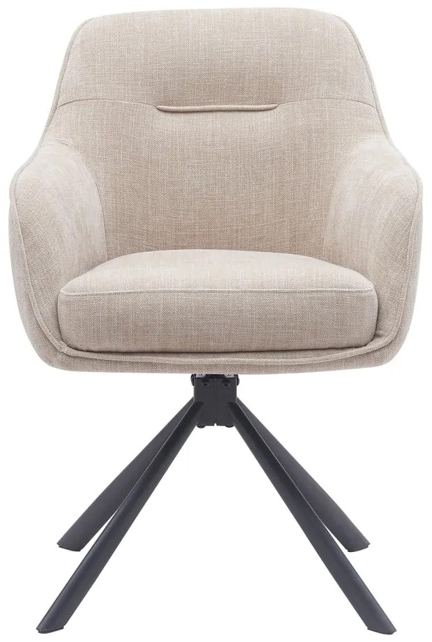 Set di sedie da pranzo color crema in imbottito 2 pz Avola – Unique Furniture