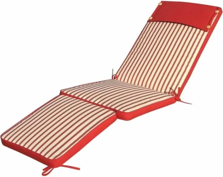 STRAND - cuscino sdraio con doppia cucitura idrorepellente a righe
