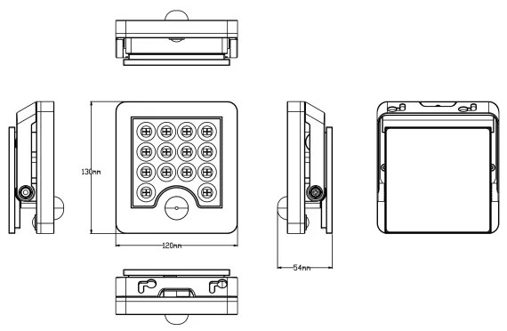 Top Light - Proiettore solare da parete a LED HELEON S LED/5W/3,7V IP65 4000K
