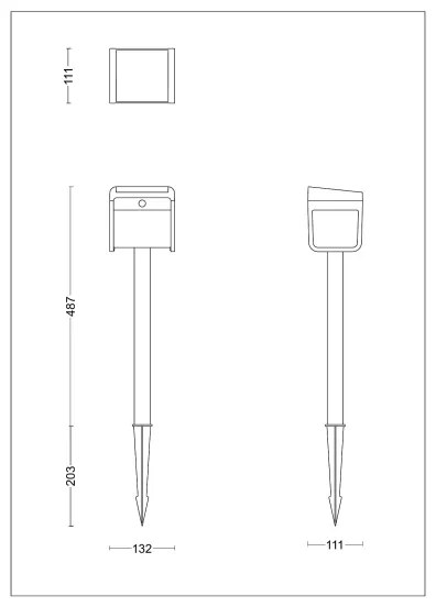 Philips - Lampada solare LED con sensore EZRA LED/1,8W/3,7V 3000K IP44