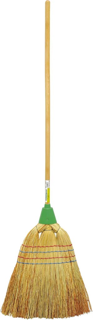 Scopa Saggina con Manico in Legno 140 cm Rama...