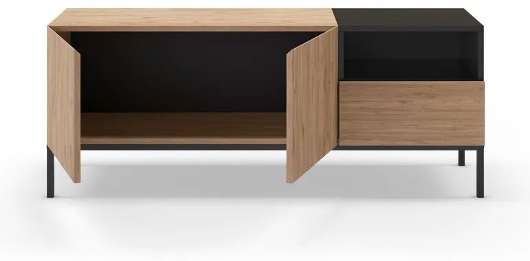 Mobile TV color legno naturale 140x55 cm Cailin - Marckeric