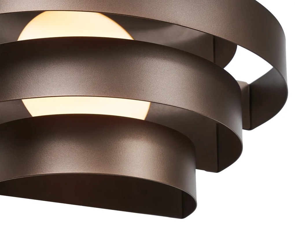 Applique moderna bronzo con LED dimmerabile a 3 livelli - Lines