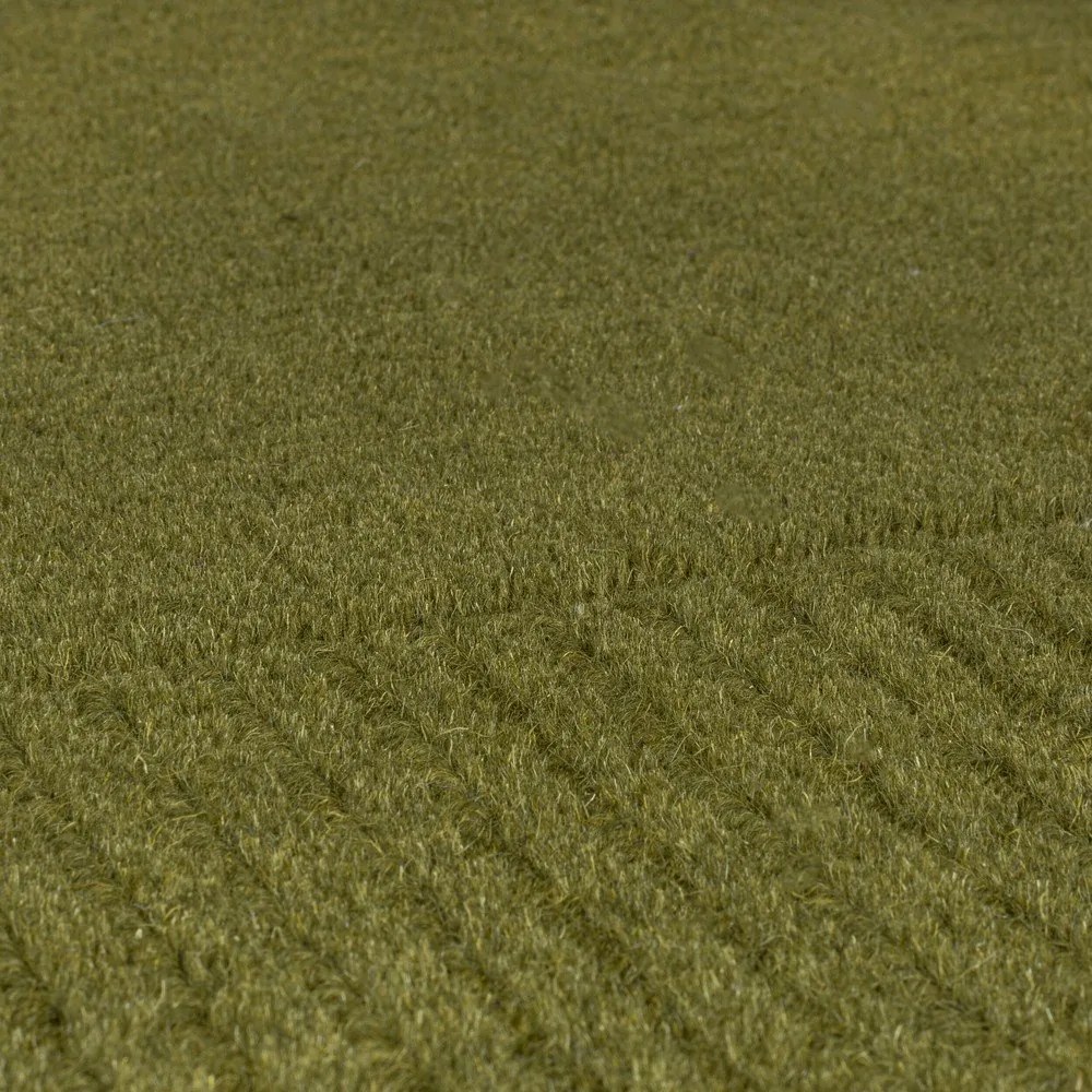 Tappeto in lana verde 200x290 cm - Flair Rugs