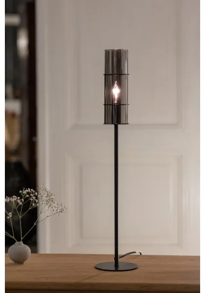 Markslöjd 108560 - Lampada da tavolo TORCIA 1xE14/40W/230V 65 cm nera