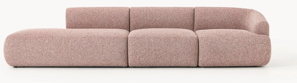 Poggiapiedi componibile XL in bouclé Sofia