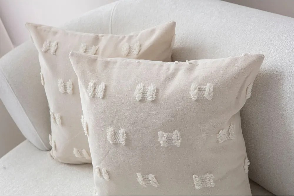 Federe decorative in set 2 pz 43x43 cm Tuffet – Mioli Decor