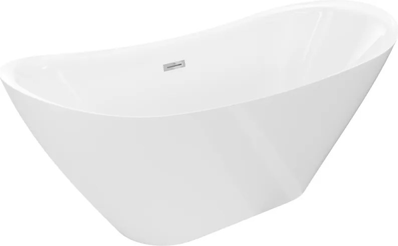 Mexen Lotos vasca da bagno autoportante 170 x 75 cm, bianca, troppopieno cromato - 52051707700-01