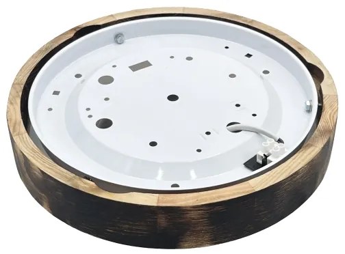 Plafoniera LED OAK SMOKY SLIM LED/20W/230V 4000K Ø 27 cm rovere/marrone scuro