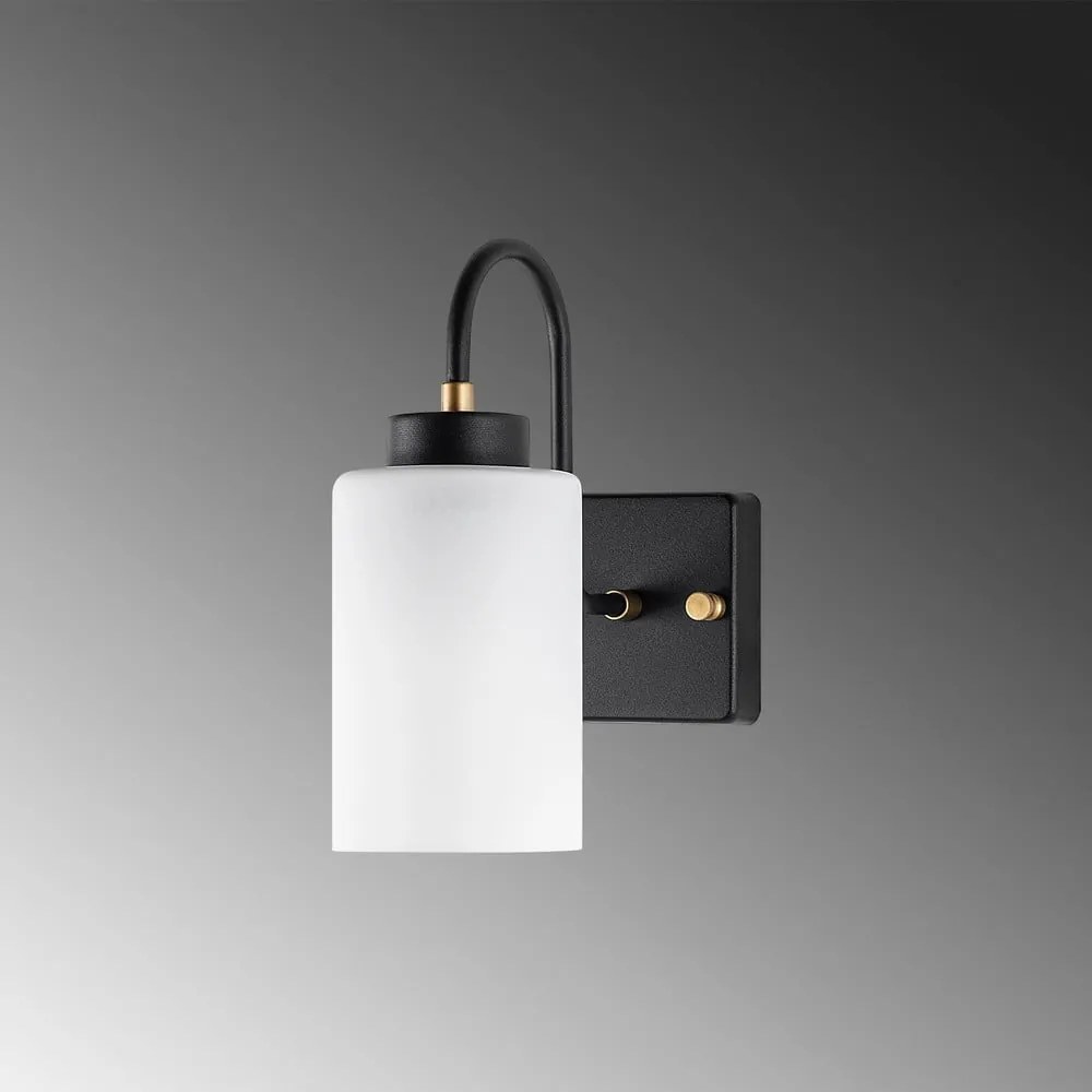 Lampada da parete bianca e nera ø 10 cm Duzsuz - Opviq lights