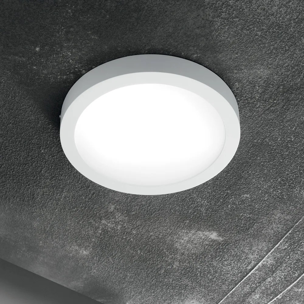 Applique Moderna Round Universal Alluminio-Plastiche Bianco Led 36W 3000K D40