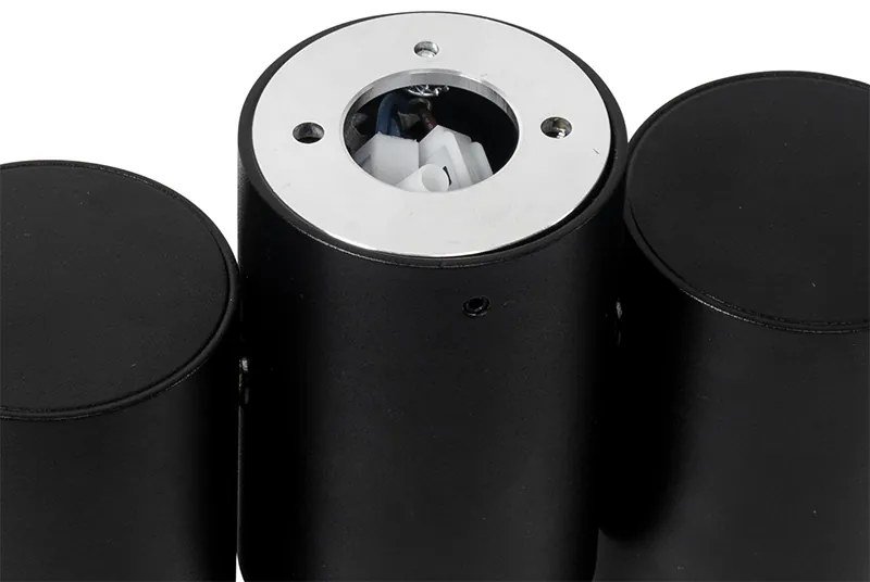 Faretto di design nero 2 luci orientabile - Michael