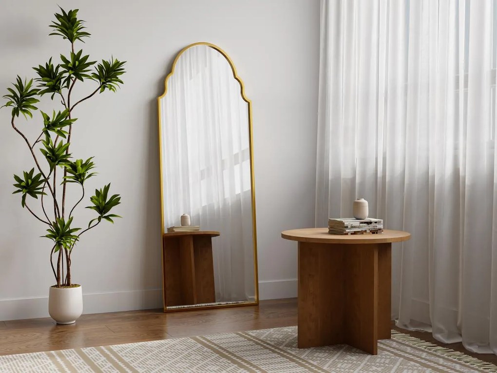 Grande specchio vintage L. 60 x H. 160 cm in Metallo Dorato - KARIAN