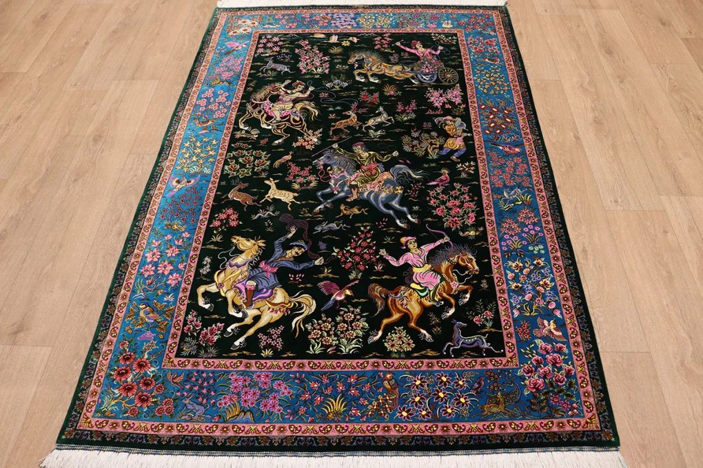 Ghom Tappeto 200x140 (Iran) Annodato A Mano