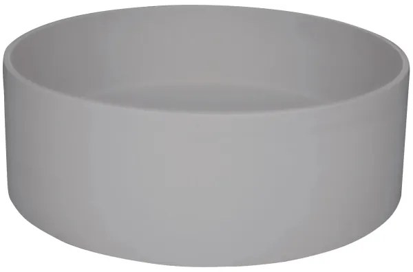 Deante CQS_SU4S - Lavabo da appoggio SILIA diam. 36 cm granito/grigio metallico