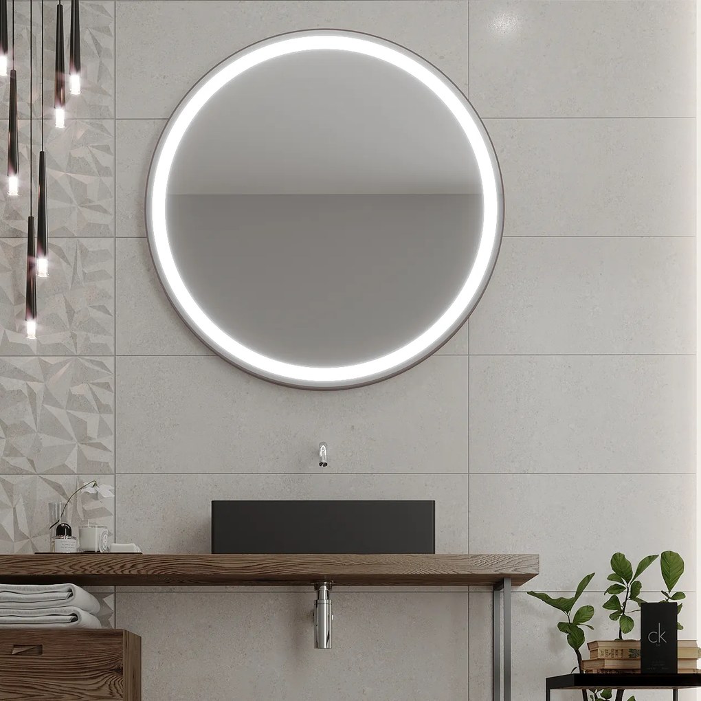 Specchio rotondo con illuminazione LED C1 premium