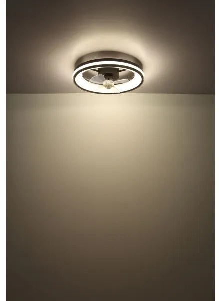 Globo 03651 - Plafoniera LED con ventilatore GATIAN LED/30W/230V nero + +TC