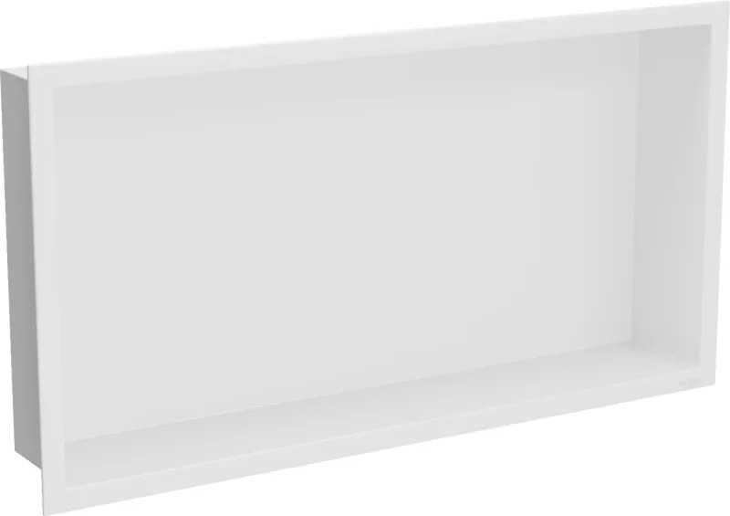 Mexen X-Wall-R ripiano ad incasso con bordo 60 x 30 cm, bianco - 1920603010