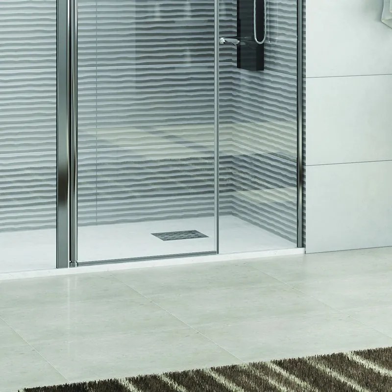 Porta doccia 140cm con anta battente e 2 fissi laterali KPX6000 - KAMALU