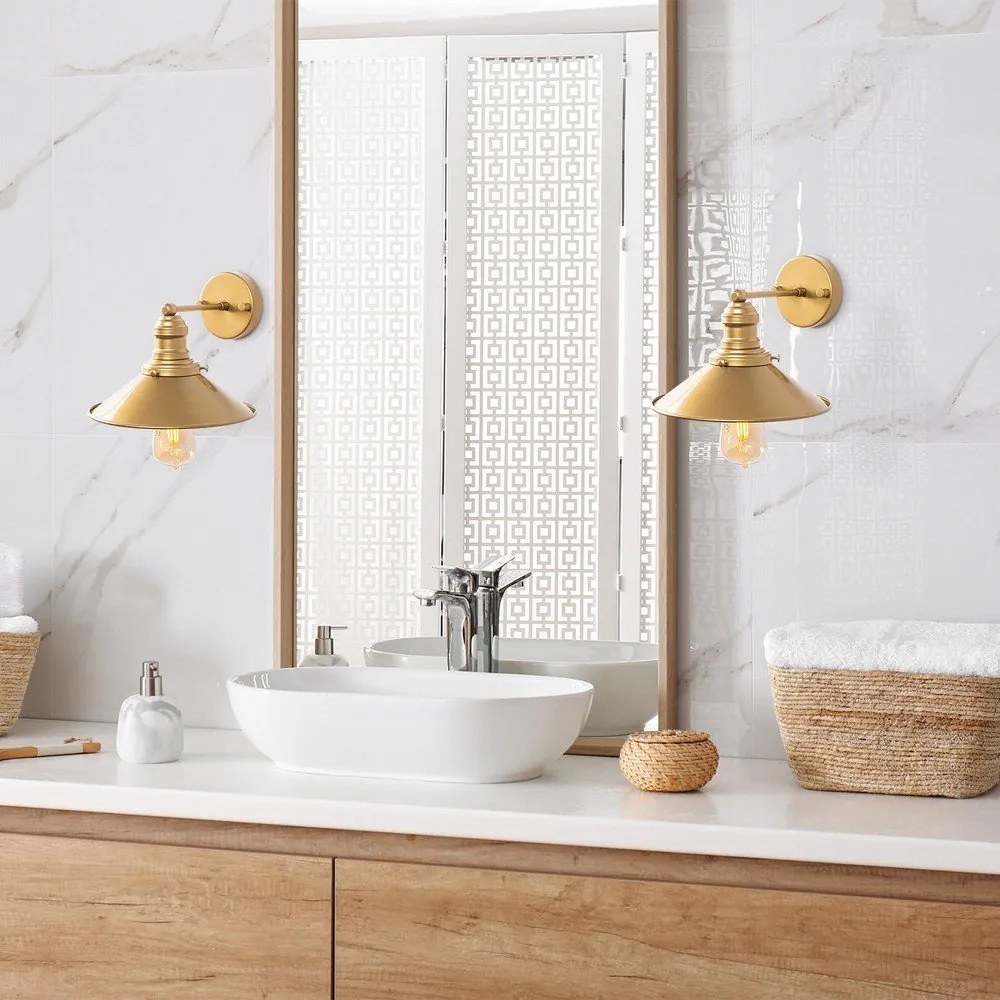 Lampada da parete color oro ø 24 cm Conical - Opviq lights