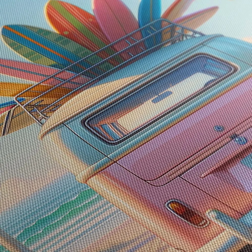 Quadro su tela – Estate nei colori delle tavole da surf