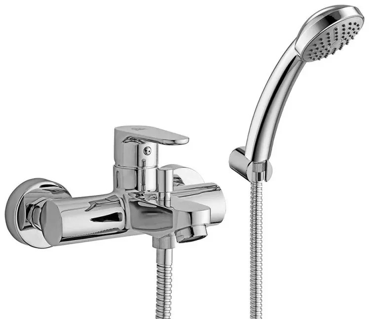 Miscelatore vasca Paffoni Green in ottone cromo con kit doccia