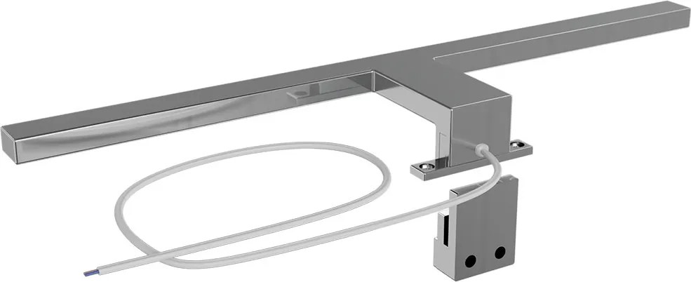 Lampada LED da Specchio 50cm Cromo 8W IP44 Tripla Installazione Colore Bianco Naturale 4.000K