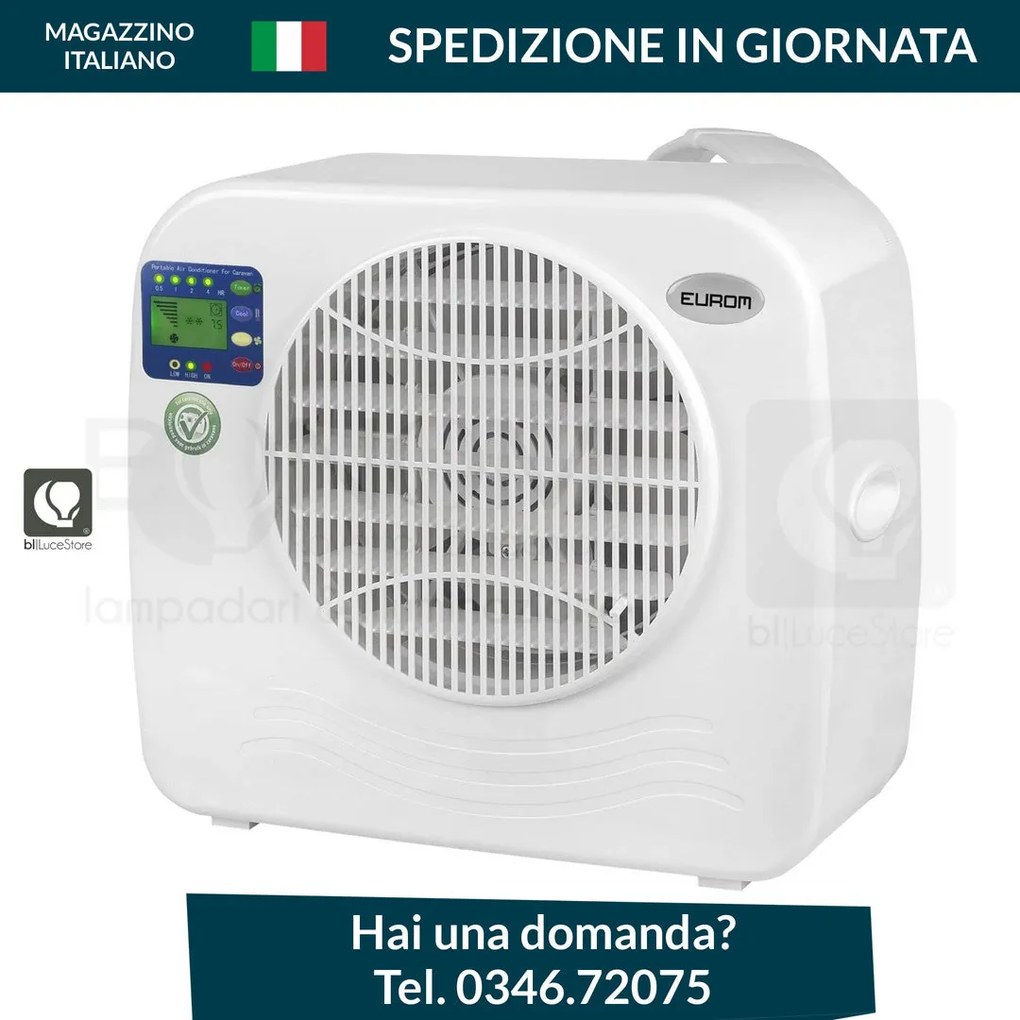 Eurom AC2401 condizionatore portatile split 2400 btu 450w