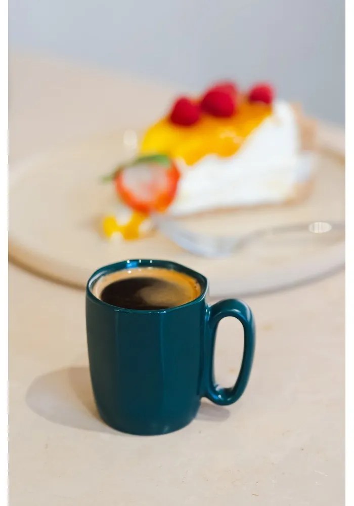 Tazze in set per espresso in verde scuro in gres 2 pz 80 ml Fuori – Vialli Design