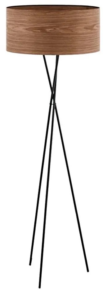 Eglo 33705 - Lampada da terra CANNAFESCA 1xE27/60W/230V marrone/nero