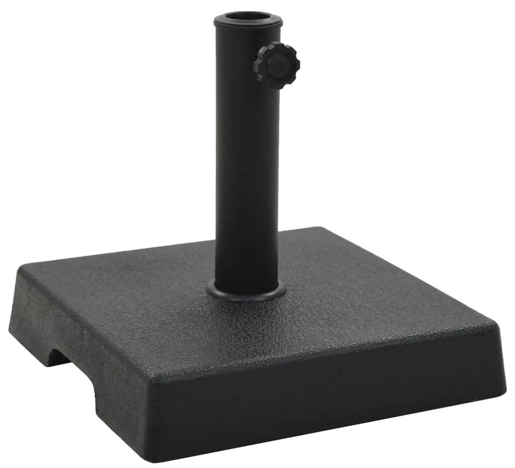 Base Per Parasole Quadrata İn Poliresina 8 Kg Nera /