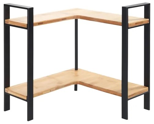 WENKO 53028100 - Mensola LOU 30x33 cm nera/marrone