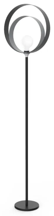 Lampada da terra Nucleo in acciaio, H 180 cm, E27 MAX42W LUMICOM