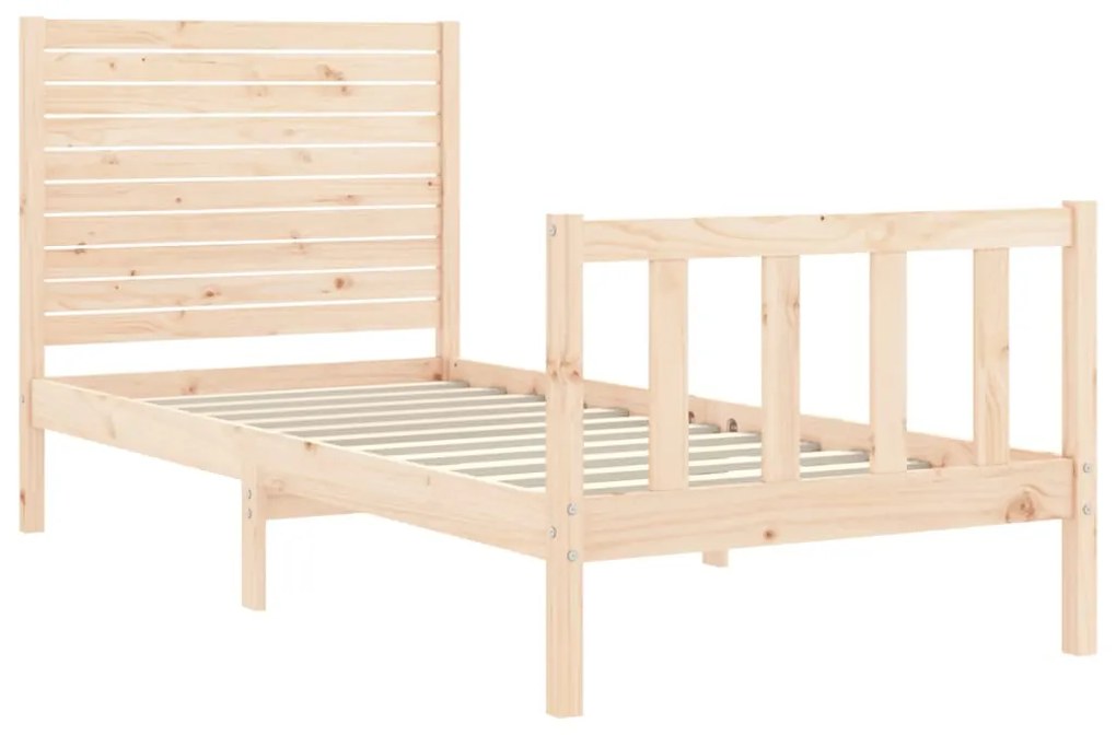 Giroletto con testiera 100x200 cm in legno massello