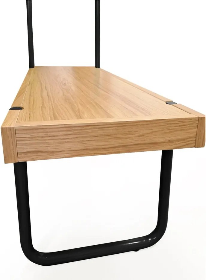 Set di panca e appendiabiti con struttura in acciaio Ben - Woodman