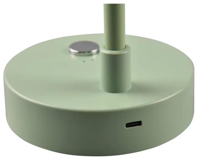 Lampada da tavolo dimmerabile a LED verde chiaro (altezza 28 cm) Lenny - Trio