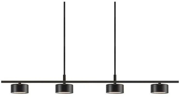 Clyde 4 LED Lampada a Sospensione Long Black - Nordlux