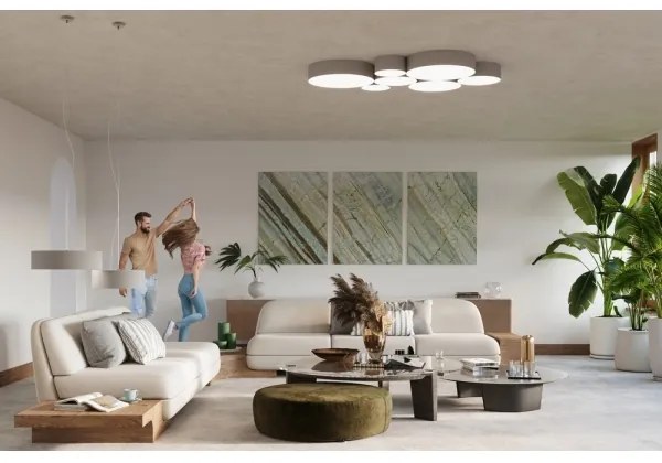 Applique ARENA 1xE27/60W/230V grigia