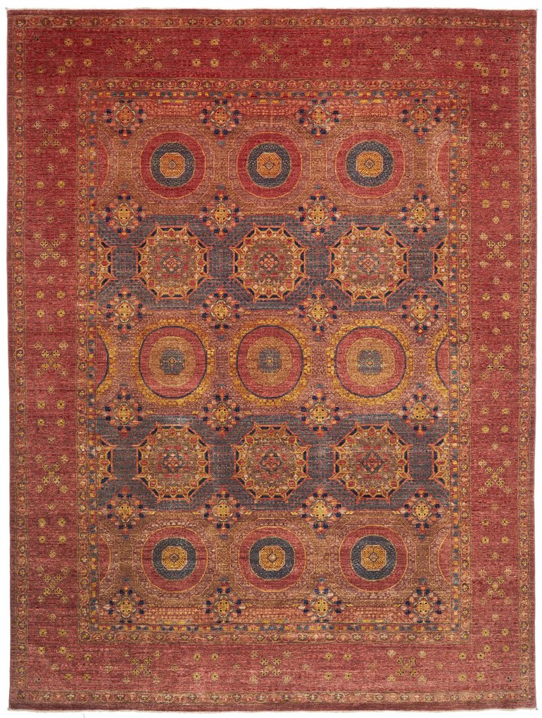 Mamluk Tappeto 280x370 Viola (Pakistan) Annodato A Mano