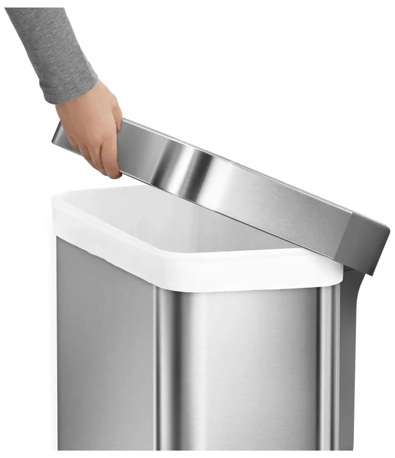 Bidone a pedale in acciaio inox 45 l - simplehuman