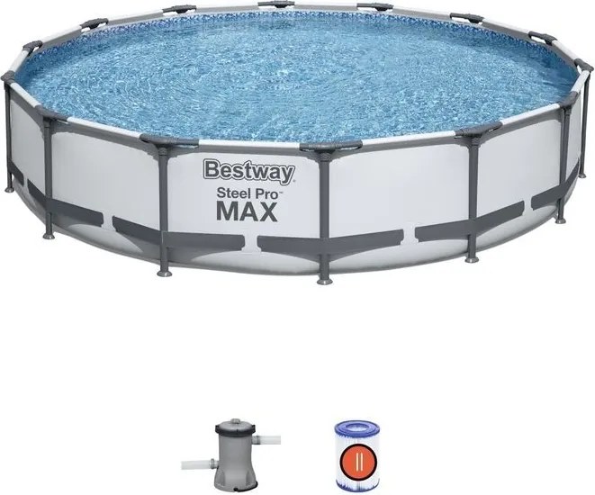 Piscina tonda fuori terra steel pro max Bestway 427XH84 -56595 + pompa