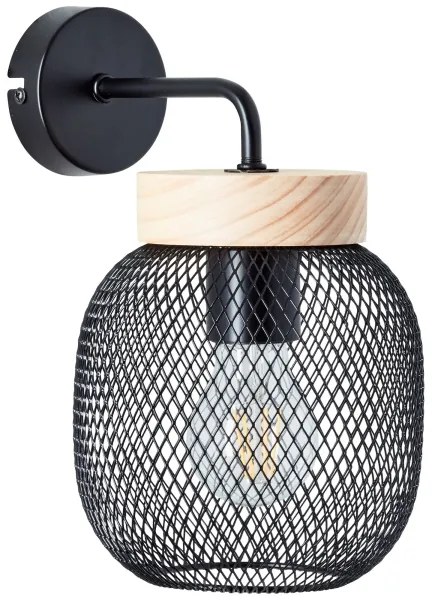 Brilliant - Lampada da parete GIADA 1xE27/40W/230V nera