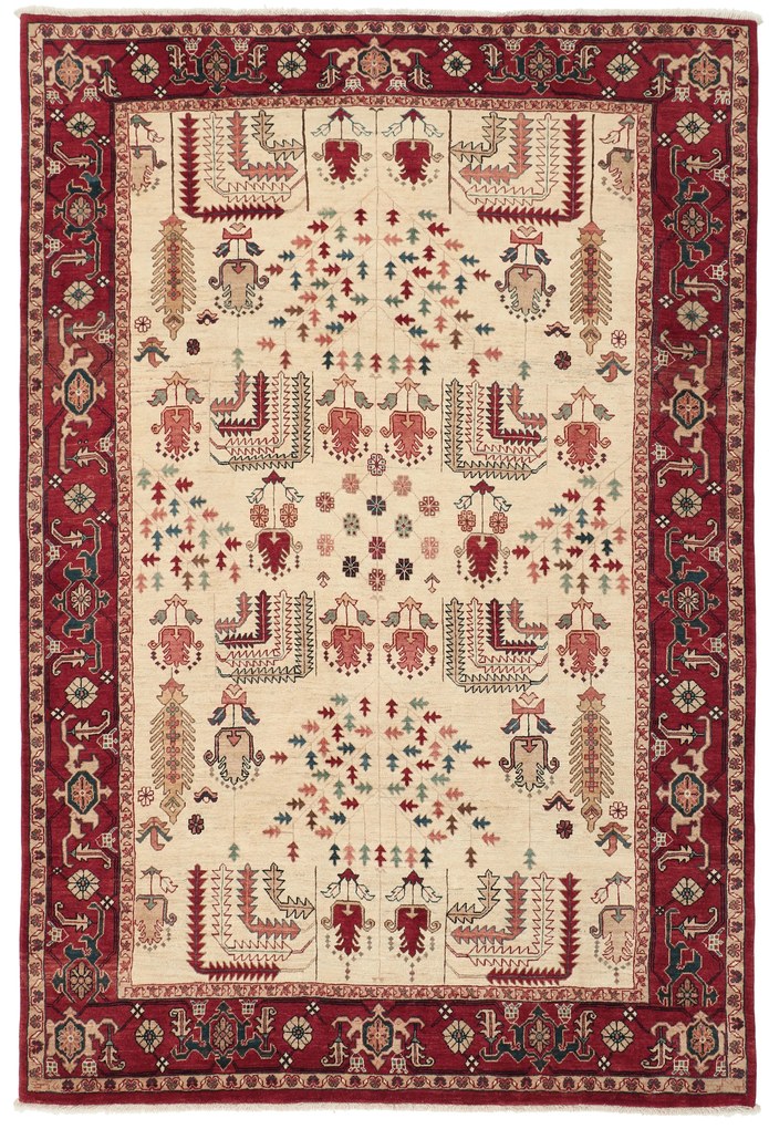 Heriz Tappeto 210x300 (Iran) Annodato A Mano