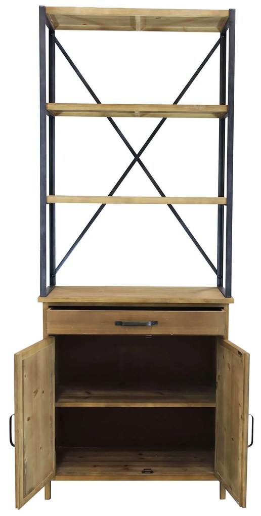 ARTUR - libreria in legno e acciaio