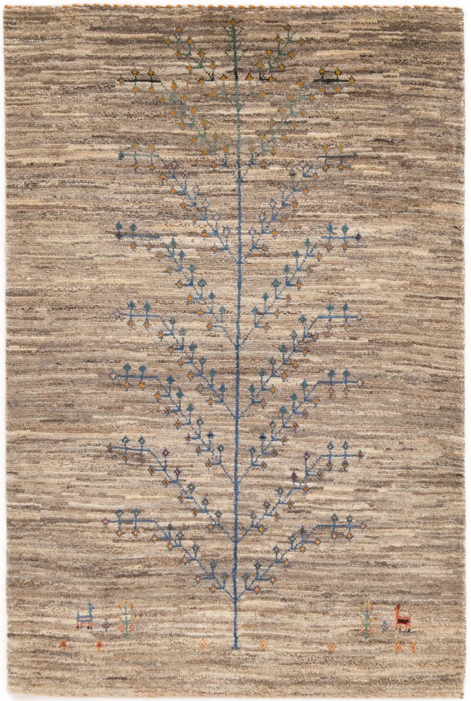 Gabbeh Tappeto persiano 160 x 110 Beige (Iran) Annodato A Mano