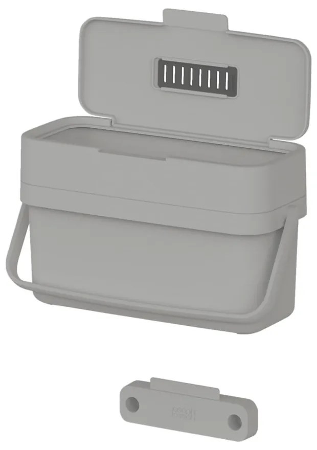 Bidone per l'umido grigio 4 l Duo – Joseph Joseph